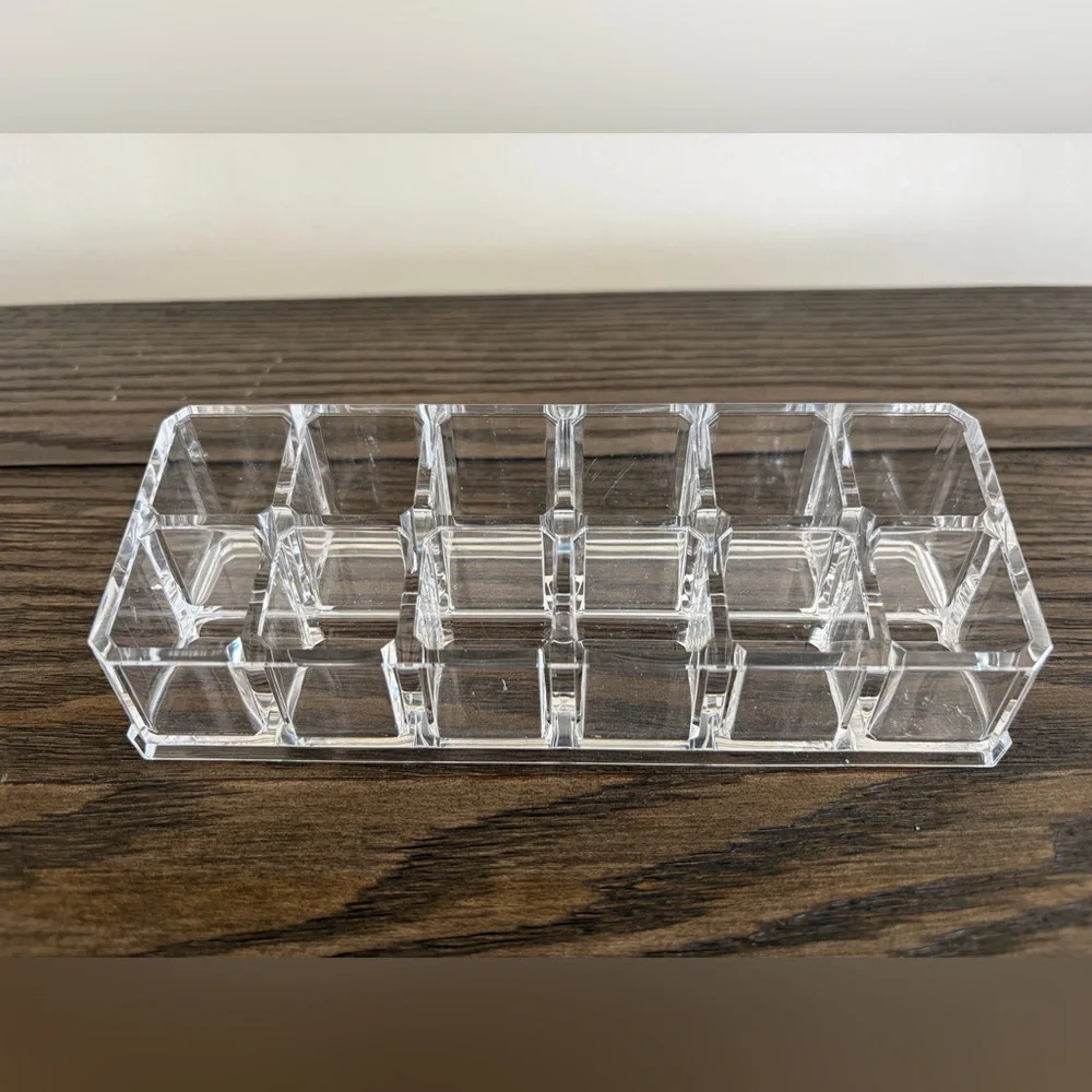 THE CONTAINER STORE 12-Section Luxe Clear Acrylic Lipstick Organizer
